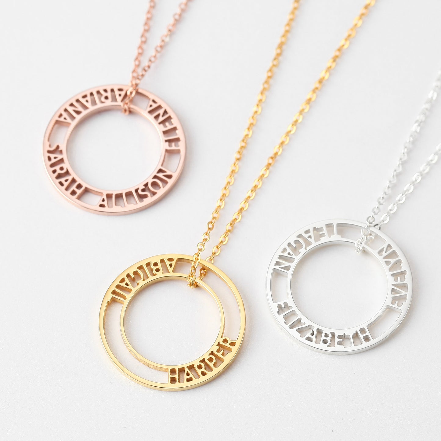 Custom Mother’s Necklace – 3-Name or 4-Name Kids Necklace Gift