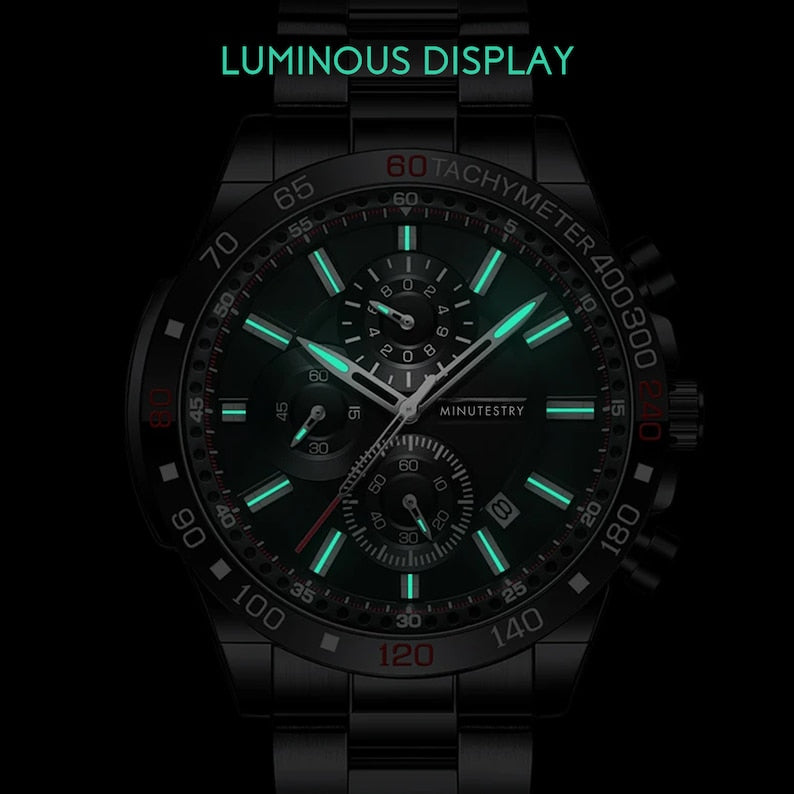 Custom Men’s Watch, Personalized Boyfriend Anniversary Gift