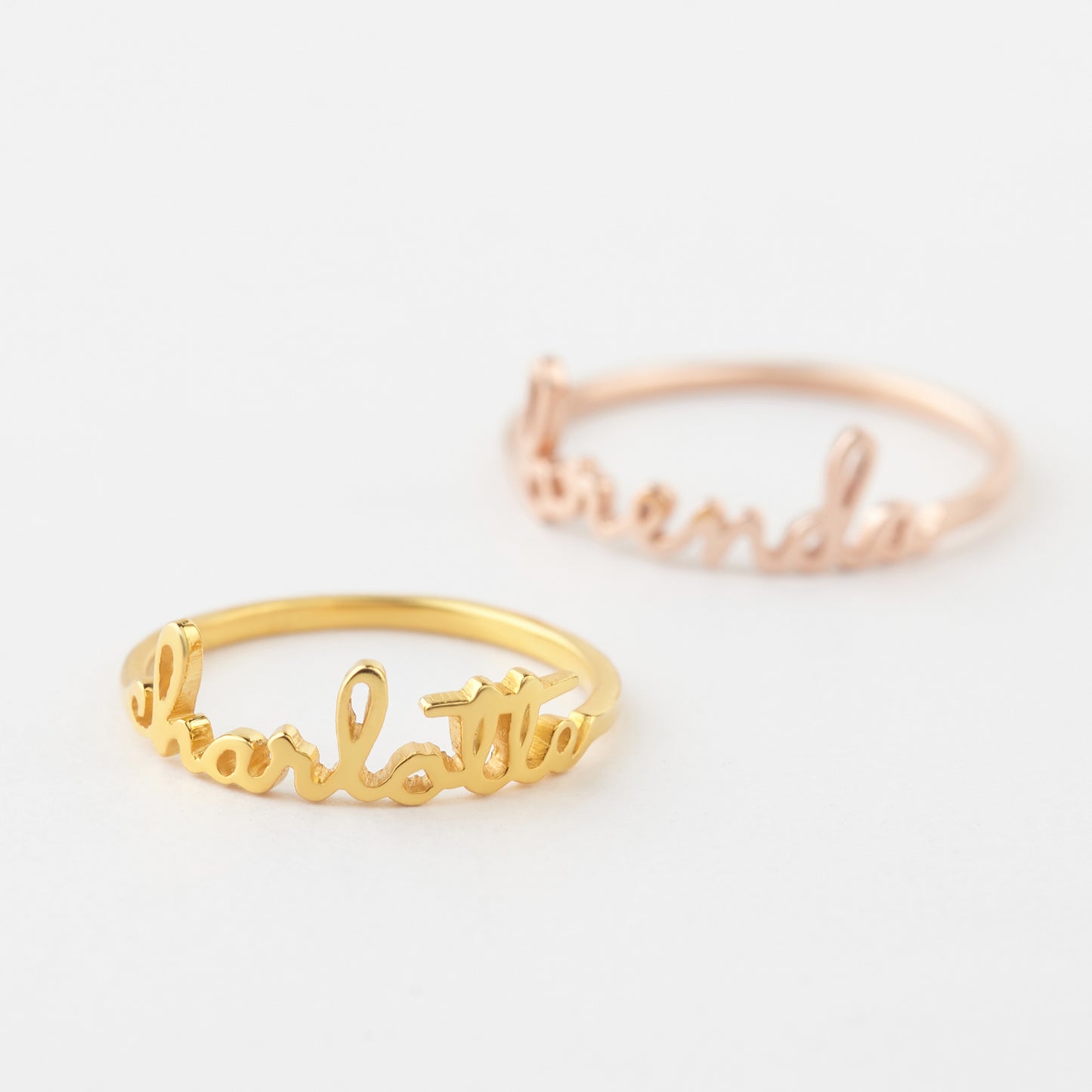 Custom Mother’s Stackable Name Rings – Minimalist Personalized Jewelry