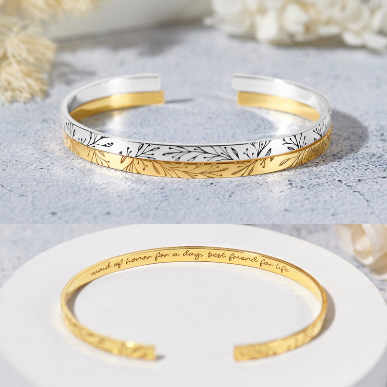 Bridal Party Keepsake Bracelet - Bridesmaid & Maid of Honor Gift