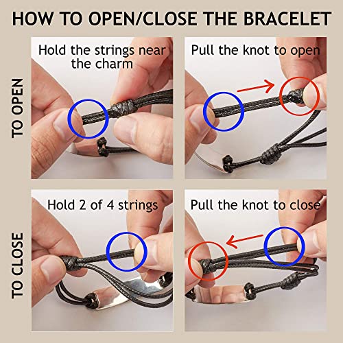 Personalized Grandma Bracelet, Custom Grandmother Jewelry with Names