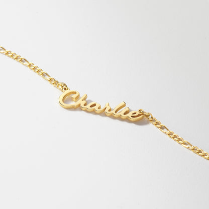 Figaro Chain Necklace For Women, Custom Name Jewelry, Gift For Her