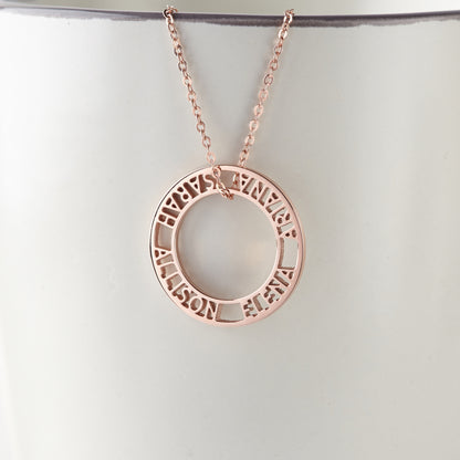Custom Mother’s Necklace – 3-Name or 4-Name Kids Necklace Gift