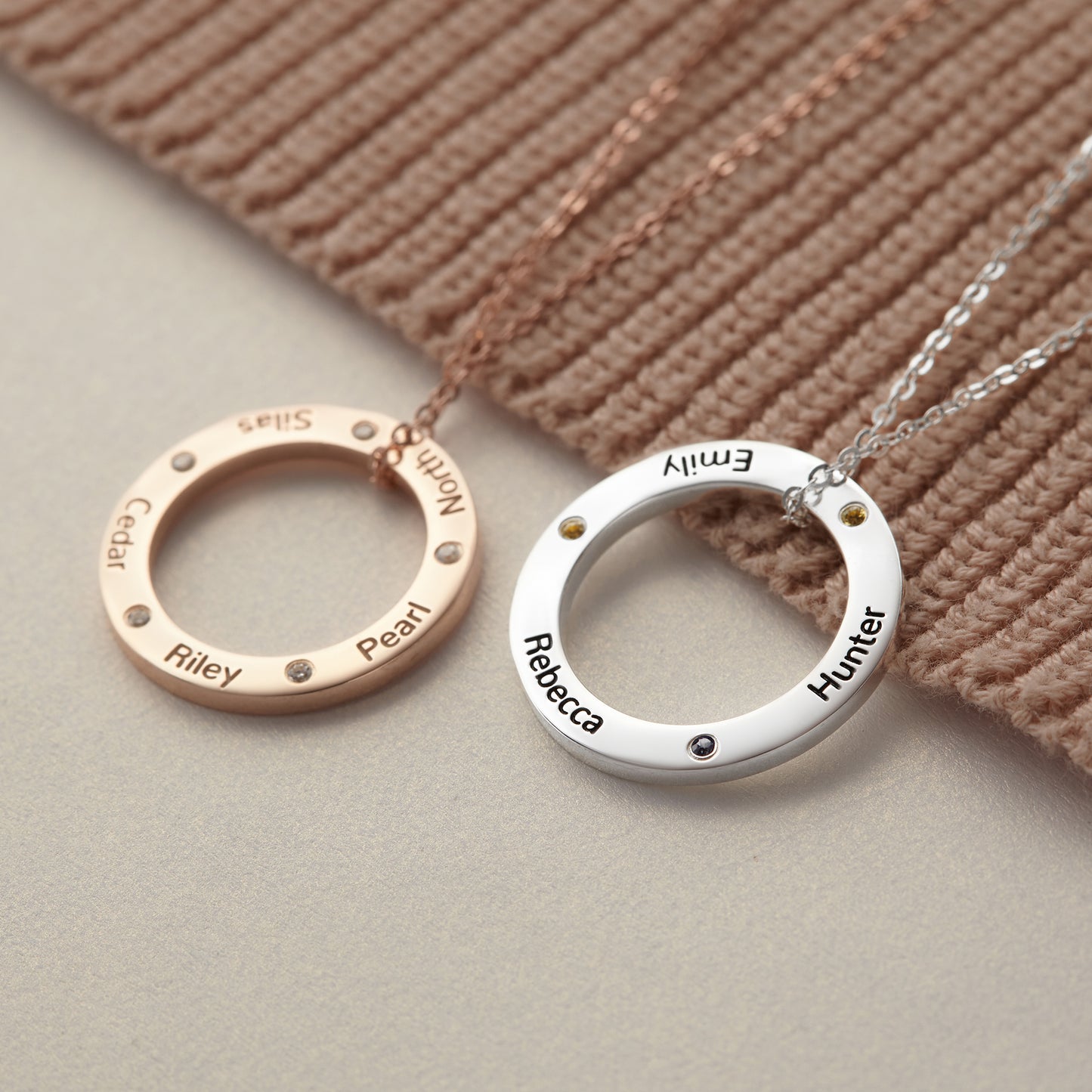 Personalized Grandkids Necklace – Custom Names Gift for Grandma
