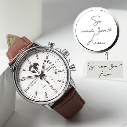 Personalized Groom Watch, Custom Handwriting Wedding Gift