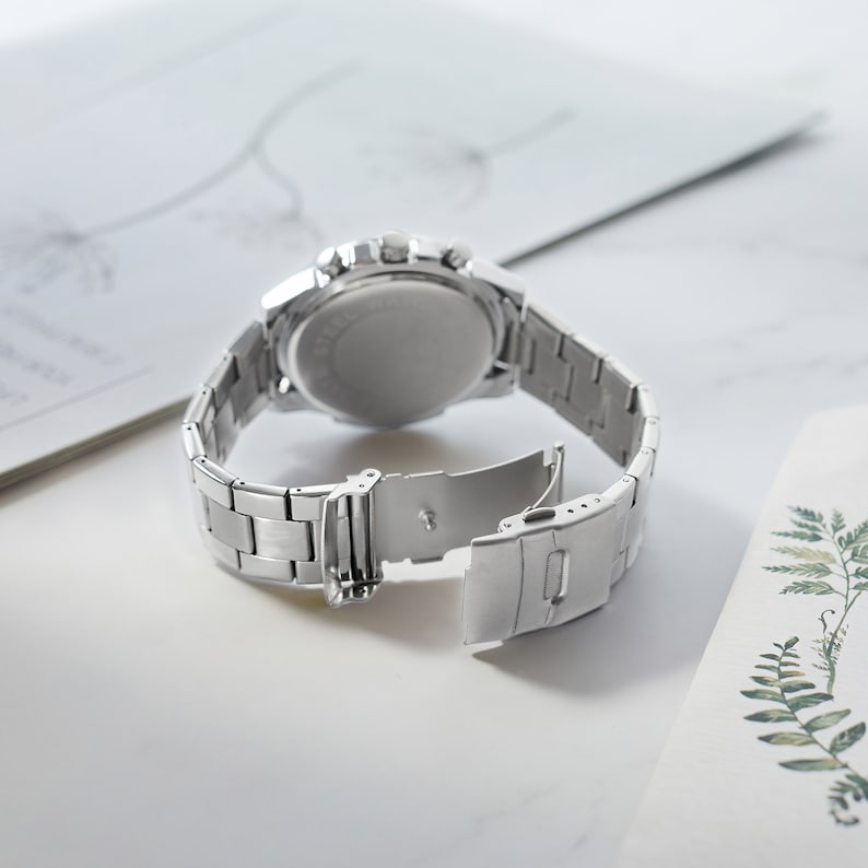 Custom Men’s Watch, Personalized Boyfriend Anniversary Gift