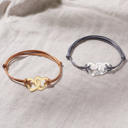 Personalized Grandma Bracelet, Custom Grandmother Jewelry with Names