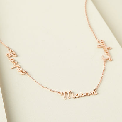 Mother’s Necklace with Children’s Names – Custom Family Gift