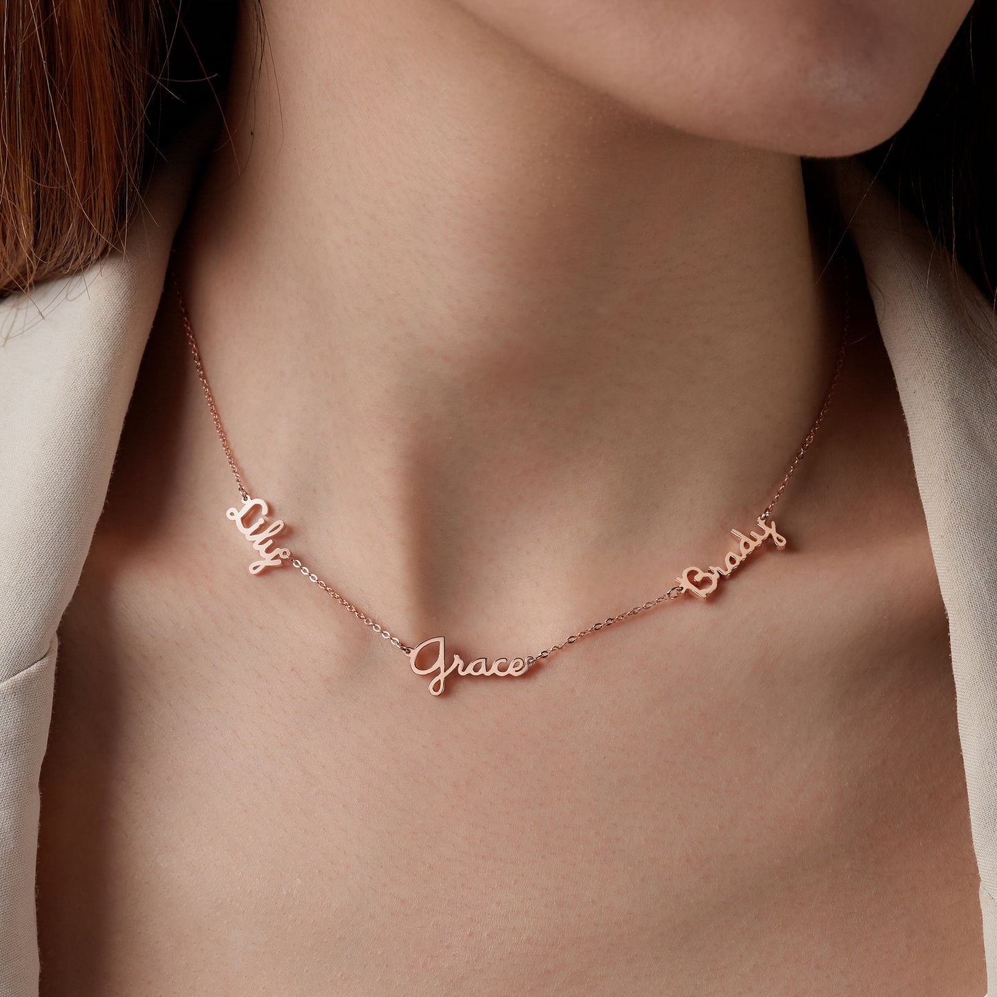 Mother’s Necklace with Children’s Names – Custom Family Gift