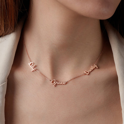Mother’s Necklace with Children’s Names – Custom Family Gift