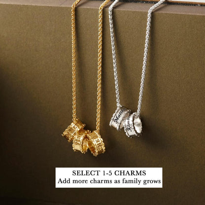 Dad Necklace With Kids Names, Gift for Father's Day