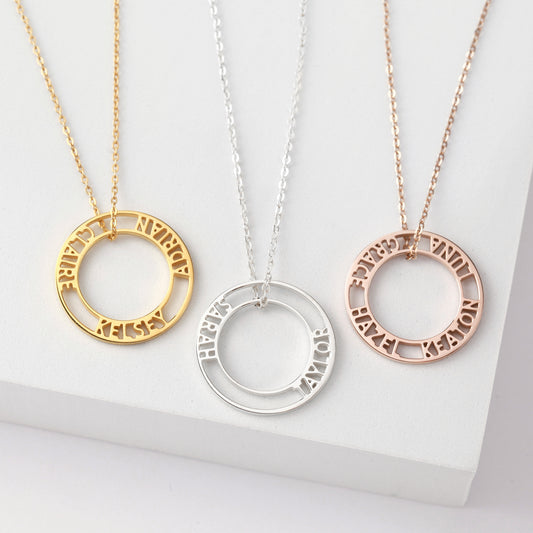 Custom Mother’s Necklace – 3-Name or 4-Name Kids Necklace Gift