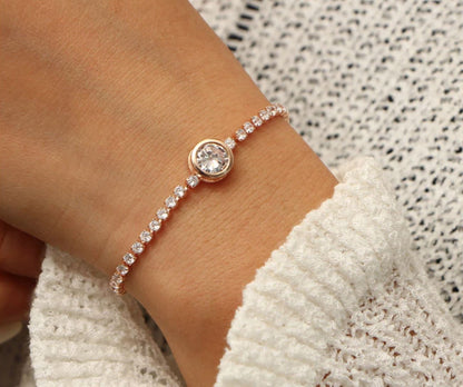 Sparkling Crystal Tennis Bracelet