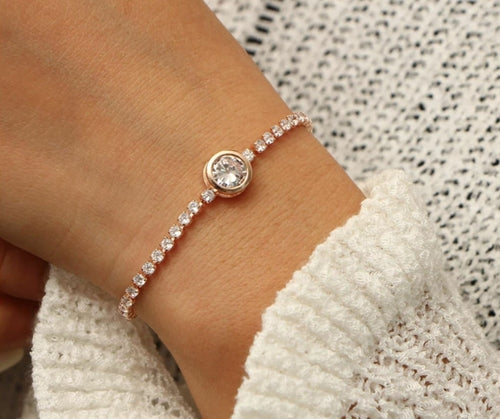 Sparkling Crystal Tennis Bracelet